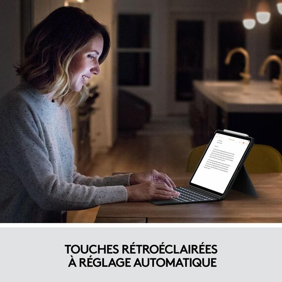 Logitech Combo Touch - Keyboard and folio case - wit | 920-010298