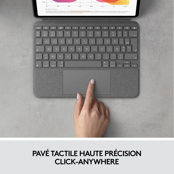 Logitech Combo Touch - Keyboard and folio case - wit | 920-010303