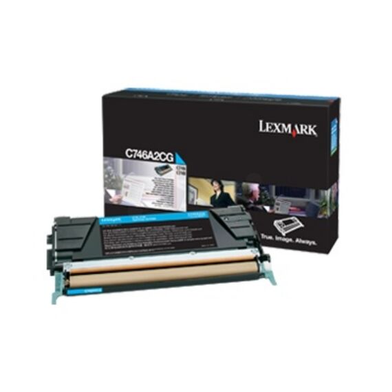 Lexmark - Cyan - original - toner cartridge Lexmark Co | C746A3CG