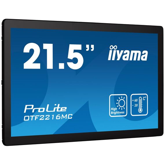 Iiyama 22W LCD Projective Capacitive 10-Points | OTF2216MC-B1