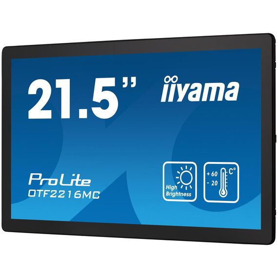 Iiyama 22W LCD Projective Capacitive 10-Points | OTF2216MC-B1