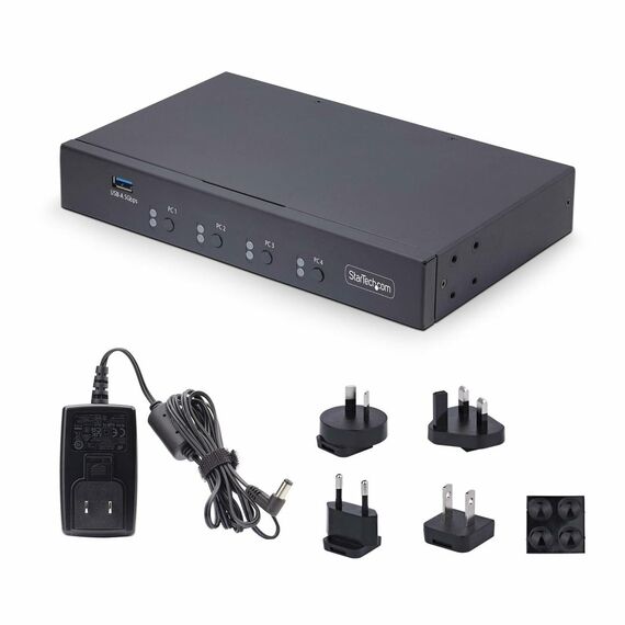 StarTech.com 4-Port KM Switch with Mouse Roa | P4A20132-KM-SWITCH