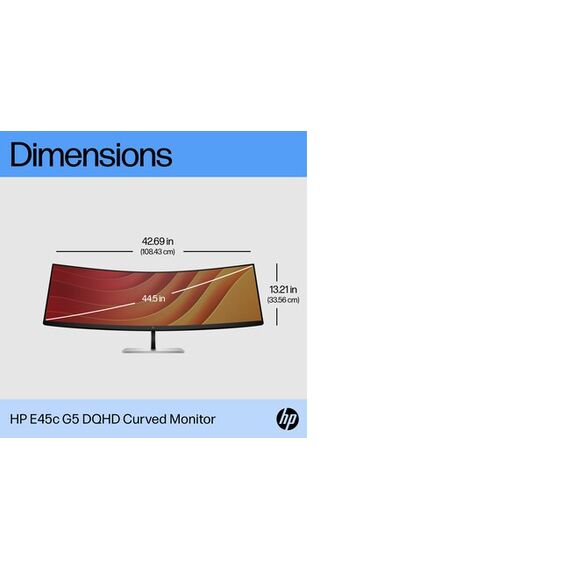 HP E45c G5 - E-Series - LED monitor - curved - 44.5 | 6N4C1AA#ABB
