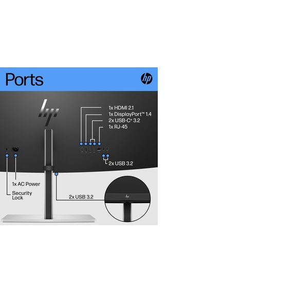 HP E45c G5 - E-Series - LED monitor - curved - 44.5 | 6N4C1AA#ABB