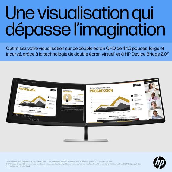 HP E45c G5 - E-Series - LED monitor - curved - 44.5 | 6N4C1AA#ABB
