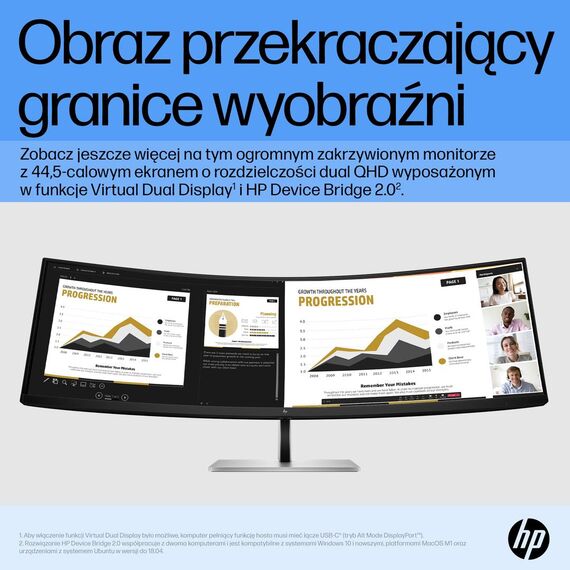 HP E45c G5 - E-Series - LED monitor - curved - 44.5 | 6N4C1AA#ABB