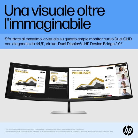 HP E45c G5 - E-Series - LED monitor - curved - 44.5 | 6N4C1AA#ABB