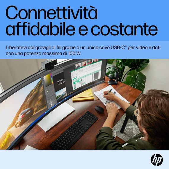 HP E45c G5 - E-Series - LED monitor - curved - 44.5 | 6N4C1AA#ABB