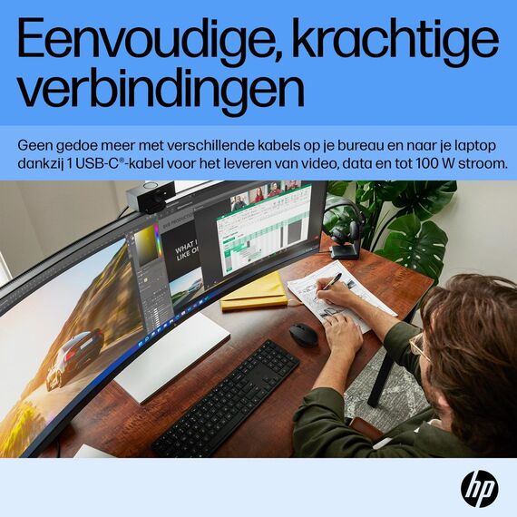 HP E45c G5 - E-Series - LED monitor - curved - 44.5 | 6N4C1AA#ABB