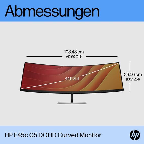 HP E45c G5 - E-Series - LED monitor - curved - 44.5 | 6N4C1AA#ABB