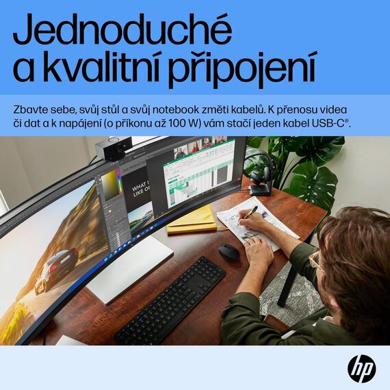 HP E45c G5 - E-Series - LED monitor - curved - 44.5 | 6N4C1AA#ABB