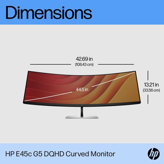 HP E45c G5 - E-Series - LED monitor - curved - 44.5 | 6N4C1AA#ABB