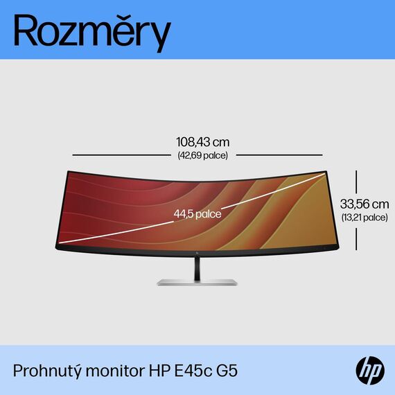 HP E45c G5 - E-Series - LED monitor - curved - 44.5 | 6N4C1AA#ABB