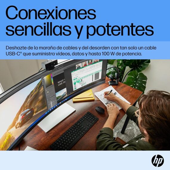 HP E45c G5 - E-Series - LED monitor - curved - 44.5 | 6N4C1AA#ABB