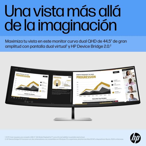 HP E45c G5 - E-Series - LED monitor - curved - 44.5 | 6N4C1AA#ABB
