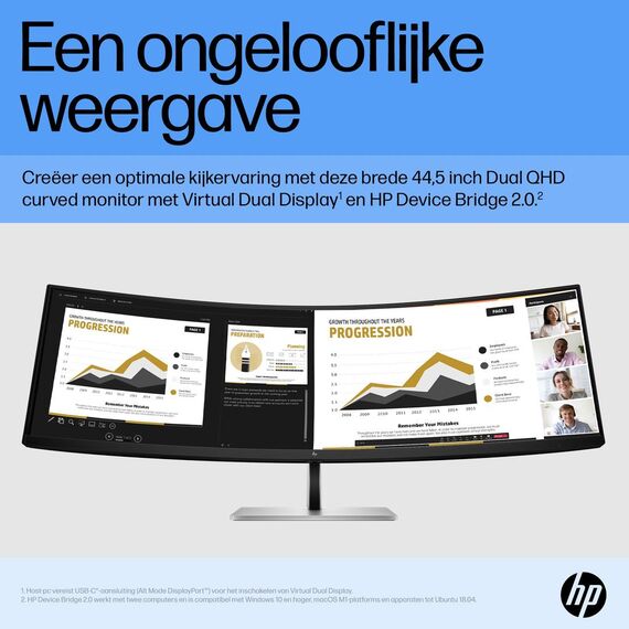 HP E45c G5 - E-Series - LED monitor - curved - 44.5 | 6N4C1AA#ABB