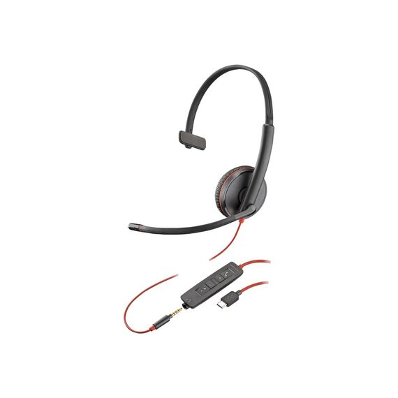 Poly Blackwire C3215 - Blackwire 3200 Series - headset  | 80S05A6