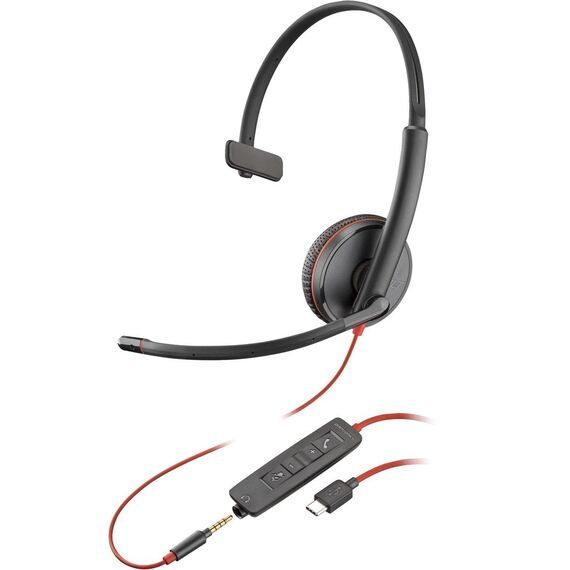 Poly Blackwire C3215 - Blackwire 3200 Series - headset  | 80S05A6