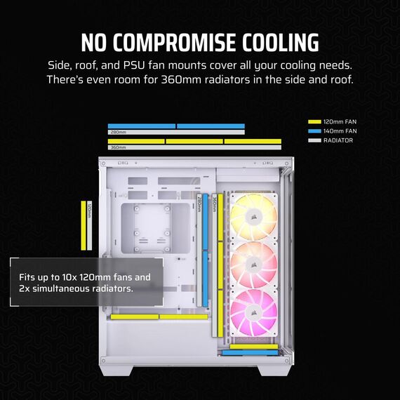 CORSAIR 3500X ARGB - Mid tower - extended ATX - w | CC-9011279-WW