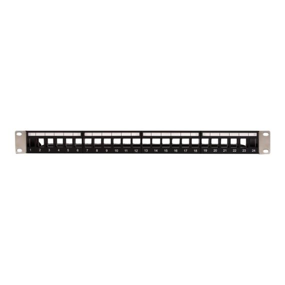 Delock - Patch panel - 1U - 19" - 24 ports | 66865