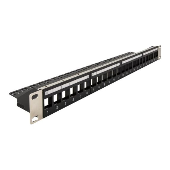 Delock - Patch panel - 1U - 19" - 24 ports | 66865