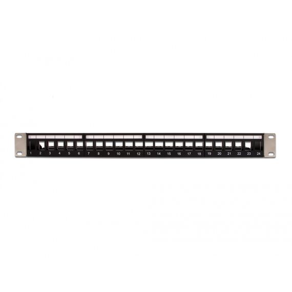 Delock - Patch panel - 1U - 19" - 24 ports | 66865