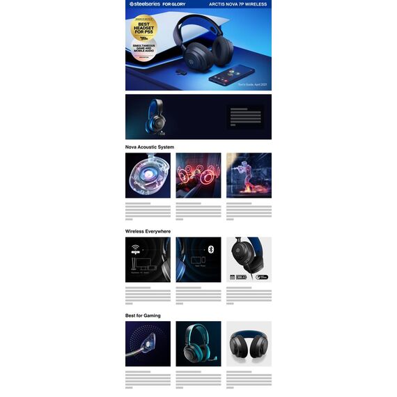 SteelSeries Arctis Nova 7P - Headset - full size - Blueto | 61559