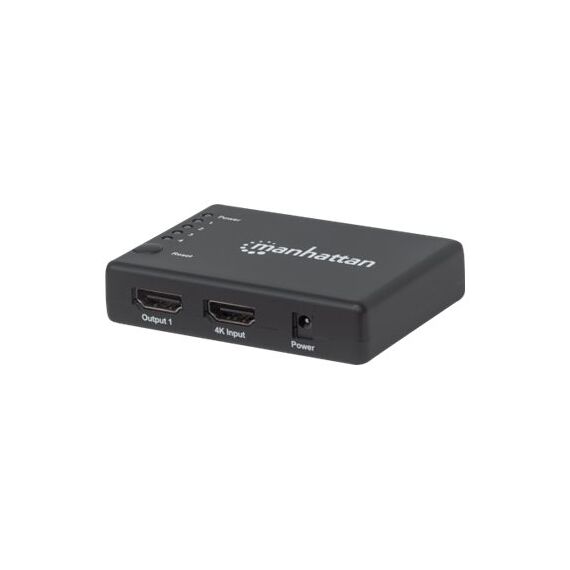 Manhattan HDMI Splitter 4-Port (Compact), 4K@30Hz, Displ | 207706