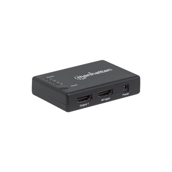 Manhattan HDMI Splitter 4-Port (Compact), 4K@30Hz, Displ | 207706