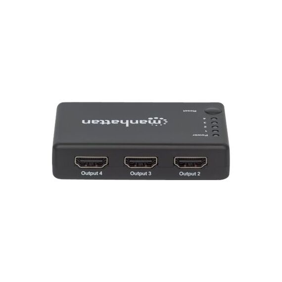 Manhattan HDMI Splitter 4-Port (Compact), 4K@30Hz, Displ | 207706