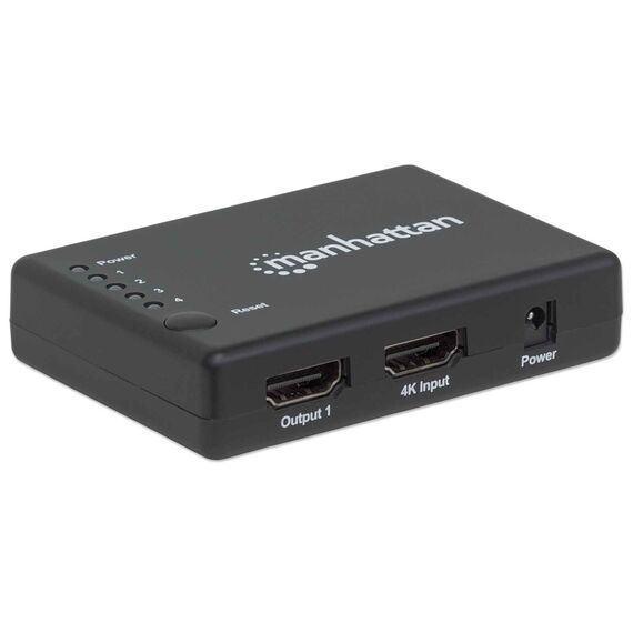 Manhattan HDMI Splitter 4-Port (Compact), 4K@30Hz, Displ | 207706