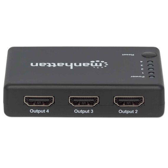 Manhattan HDMI Splitter 4-Port (Compact), 4K@30Hz, Displ | 207706