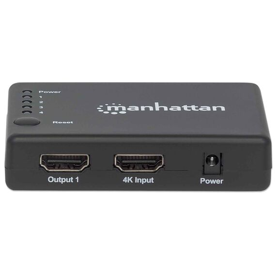 Manhattan HDMI Splitter 4-Port (Compact), 4K@30Hz, Displ | 207706