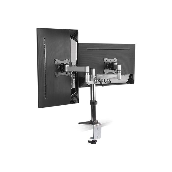LogiLink Dual monitor desk mount - Mounting kit - adjust | BP0077