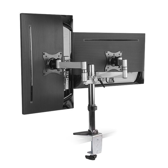 LogiLink Dual monitor desk mount - Mounting kit - adjust | BP0077