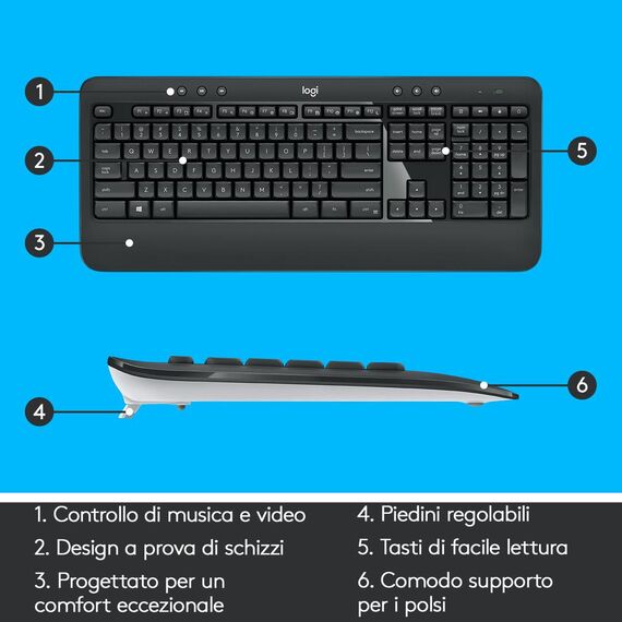 Logitech MK540 Advanced - Keyboard and mouse set - w | 920-008679