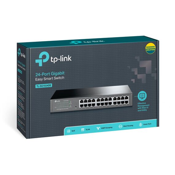 TP-LINK JetStream TL-SG1024DE - Switch - 24 x 10/100/1000 - rack-