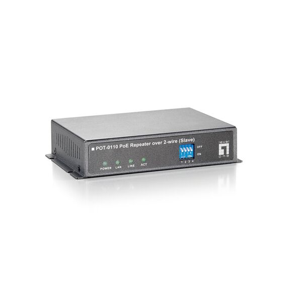 LevelOne POT-0110 PoE Repeater (Slave) - Repeater - 100Mb LAN - 1