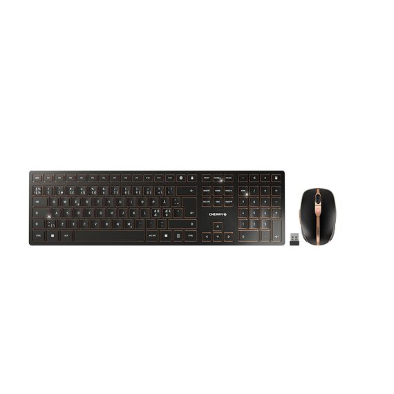 CHERRY DW 9100 SLIM - Keyboard and mouse set - wire | JD-9100PN-2