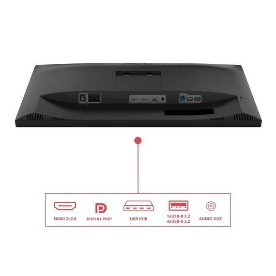 AOC U27E3UF - 27 Zoll UHD Monitor höhenverstellbar Lautsprecher A