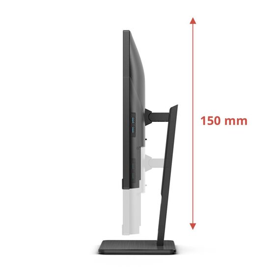 AOC U27E3UF - 27 Zoll UHD Monitor höhenverstellbar Lautsprecher A