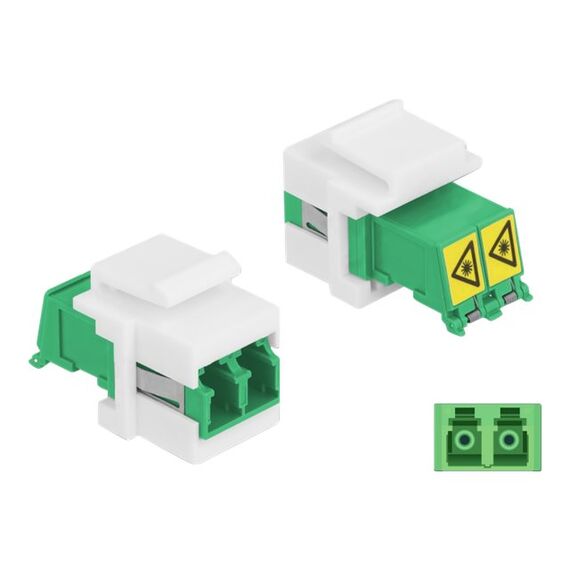 DeLOCK - Modular insert (coupling) - LC SM X 2 - white, g | 86833