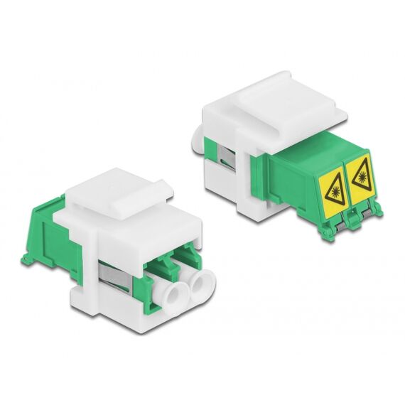 DeLOCK - Modular insert (coupling) - LC SM X 2 - white, g | 86833