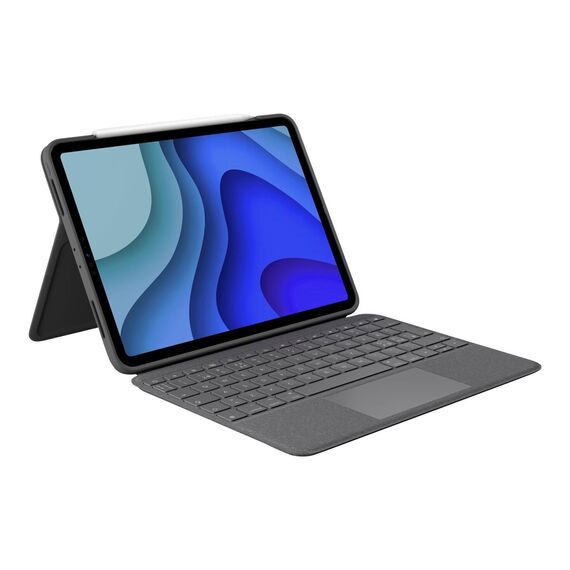 Logitech Folio Touch - Keyboard and folio case - wit | 920-009750