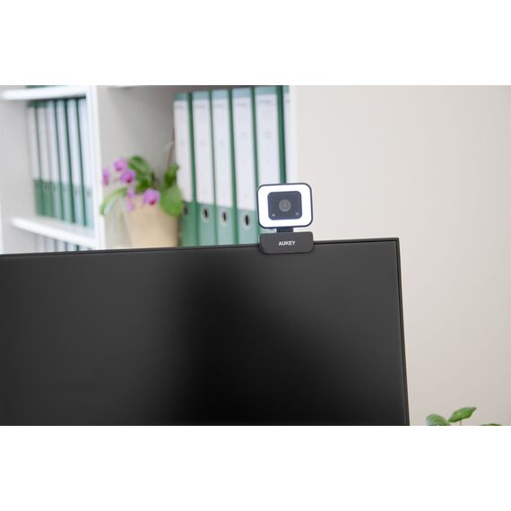 AUKEY PC-LM6 Stream Series with Ring Light Full HD Webcam 1/3"-CM