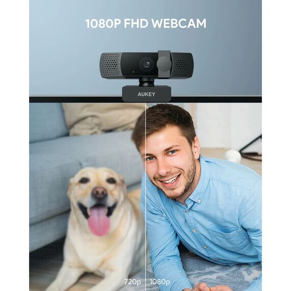 AUKEY PC-LM7 - 2 MP - 1920 x 1080 pixels - Full HD - 30 fps - 192