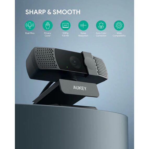 AUKEY PC-LM7 - 2 MP - 1920 x 1080 pixels - Full HD - 30 fps - 192