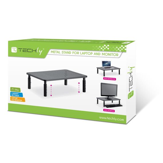 TECHly - Stand - Adjustable Ergonomic - for LCD disp | ICA-MS-481