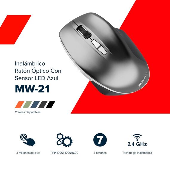 Canyon MW-21 - Right-hand - Optical - RF Wireless  | CNS-CMSW21DG