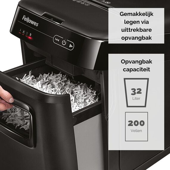 Fellowes AutoMax 200C - Shredder - cross-cut - 4 x 38 m | 4653601